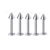 5Pcs Stainless Steel Lip Stud Eyebrow Stud Nose Stud Ear Stud Piercing Jewelry Body Piercing Jewelry