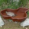 Turtle Pool Large Reptile Turtle Bathing Tub Feeding Bowl Lizards Habitat With Ramp Tortoise Feeder Bowl For Small Geckos Turtle