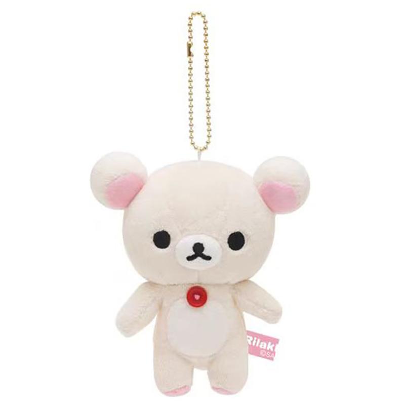 12 см милый голый расслабленный медведь Rilakkuma ограниченная серия плюшевая кукла кулон популярный медведь кукла сумка кулон брелок подарок