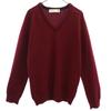 Pringle of Scotland Wool Long Sleeve V Neck Sweater S Red Knit Men's Used