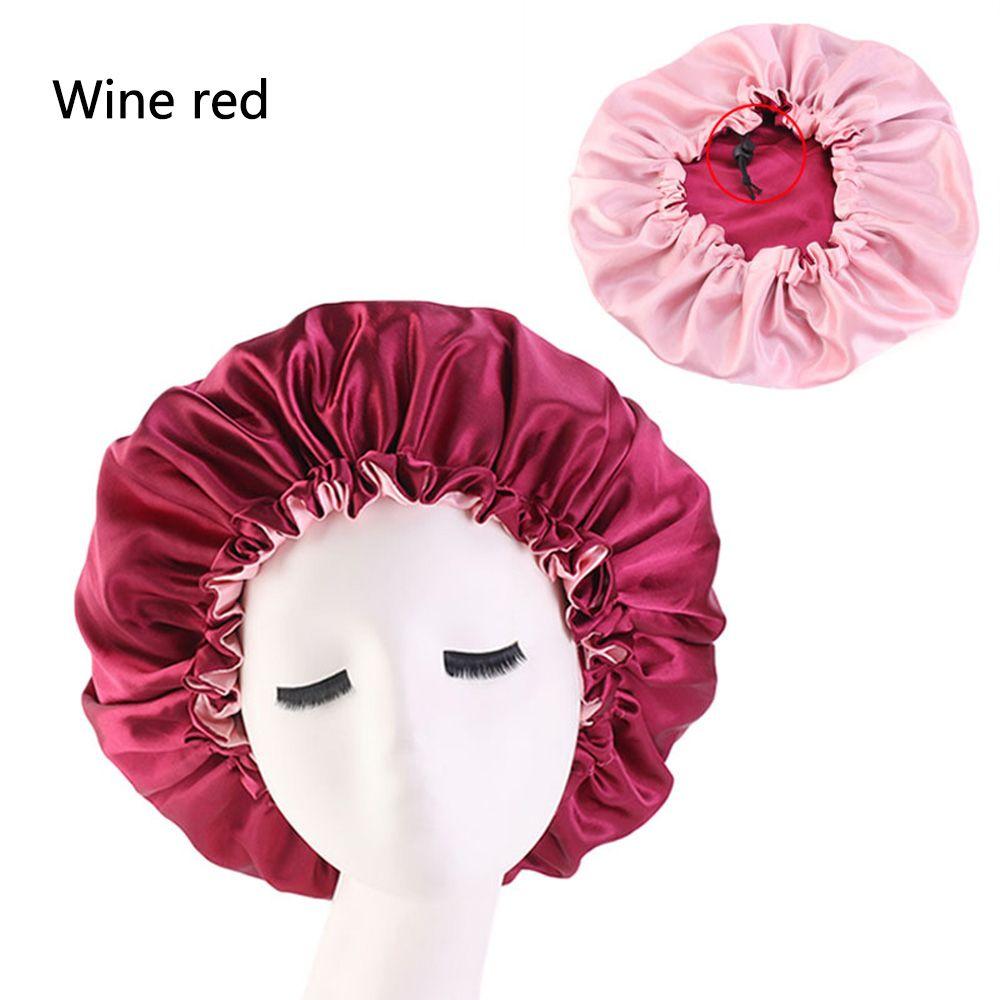 Hair Loss Cover Hair Styling Accessories Night Sleep Hat Chemo Caps Satin Bonnet Head Wrap Hats