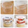 50PCS Plastic Material Salad Cups Transparent Bowl Dessert Cups Yogurt Cup  Coconut Milk Jelly