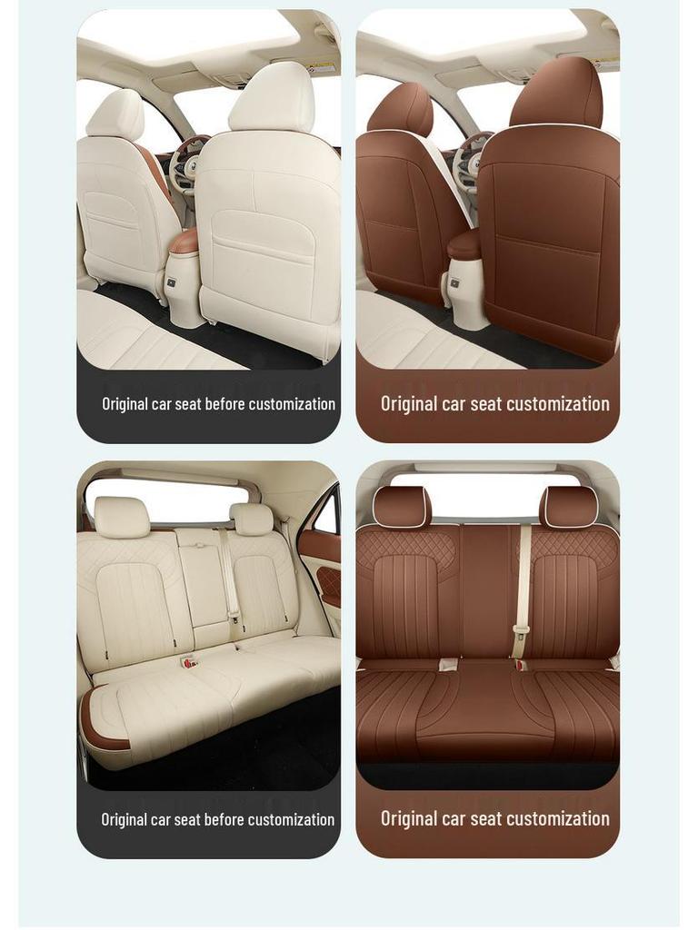 2022 ORA Good Cat Cartoon Car Seat Cover: Full Coverage, One-Piece Design