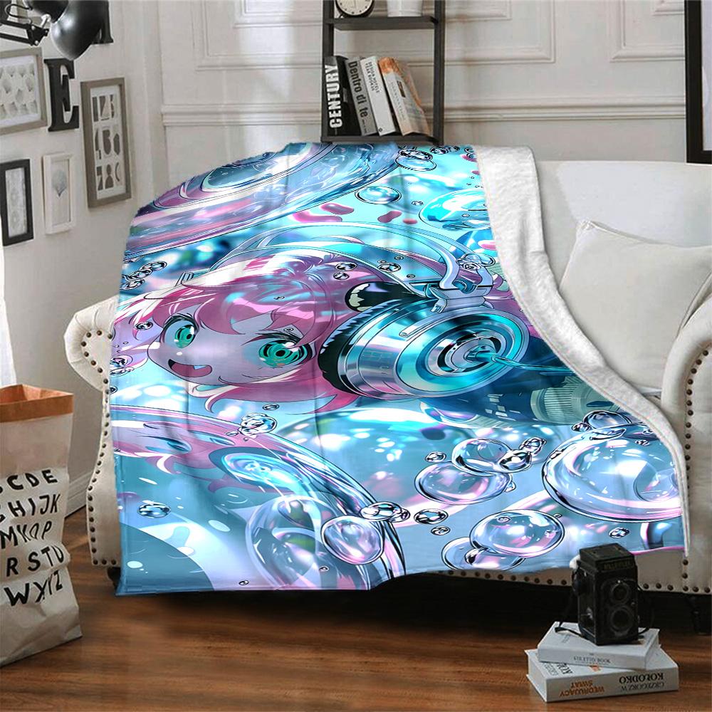 Anya Forger Blanket Ultra-Soft Great for Couch Office Seaside Four Seasons Universal Modern Style Ideal Gift for Friends Family Couples Picnic