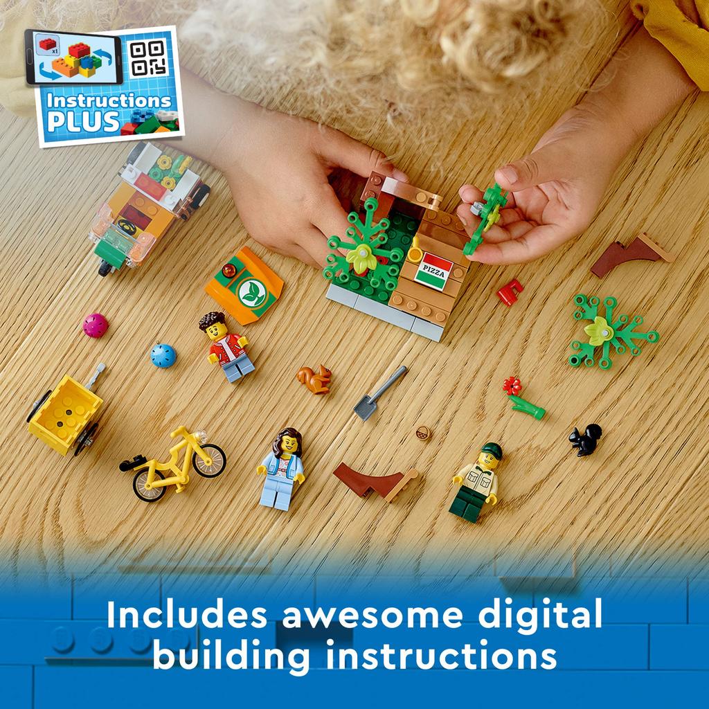 LEGO City Picnic In The Park 60326 Building Kit for Children Ages 5 and Up Includes 3 Mini Figures and 2 Squirrel Figures (147 Pieces)