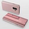 Case for Samsung Galaxy A9 2018 A920 - Pink Mirror Flip Cover Case Clear View Protection [Phonillico®