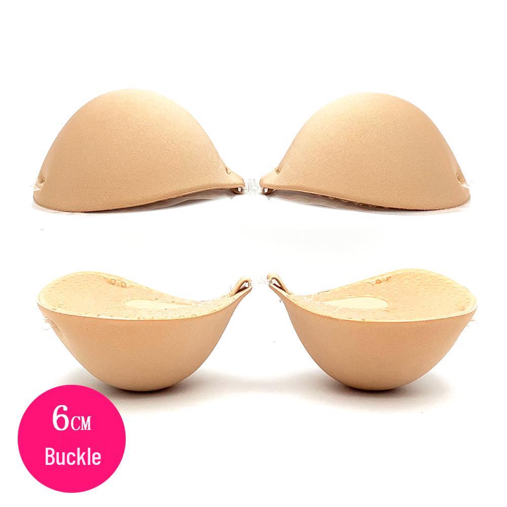 Silicone Invisible Bra: 5CM Thick Breast Enhancer Stickers for a Fuller Look—Ideal for Brides & Wedding Dresses