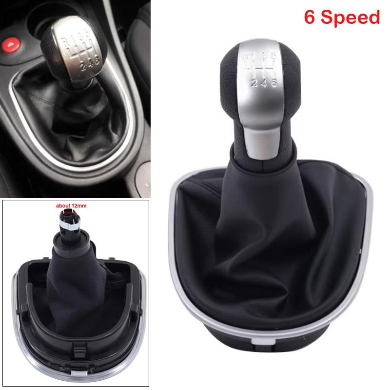 1 шт. Черная ручка переключения передач 5/6 скоростей с чехлом для Seat Altea 2004-2012/ Leon 2005-2012