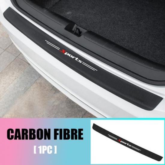 Carbon Fiber Car Door Plate Sill Scuff Cover Anti Scratch Sticker PU Accessories