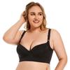 Plus Size Women Sexy Glossy Gathered To Close The Pair of Breast Adjusted Underwear