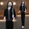Женский велюровый спортивный костюм-двойка на весну/осень 2025 - Модная, не старящая повседневная одежда