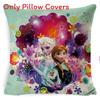The Frozen Snow Queen Cartoon Cushion Cover Linen Material Cozy Spaces Home
