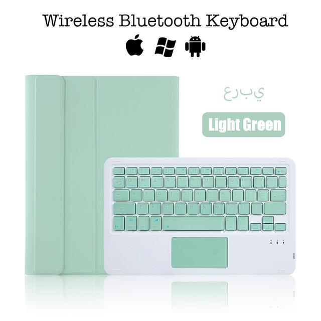 Wireless Portable with Pencil Stand Bluetooth Touchpad Keyboard Case for Samsung Galaxy Tab S8 11 2022 Tablet Protective Cover