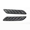 2X Glossy Carbon Fiber Look Car Air Flow Intake Hood Side Vent Scoop Cover Trim