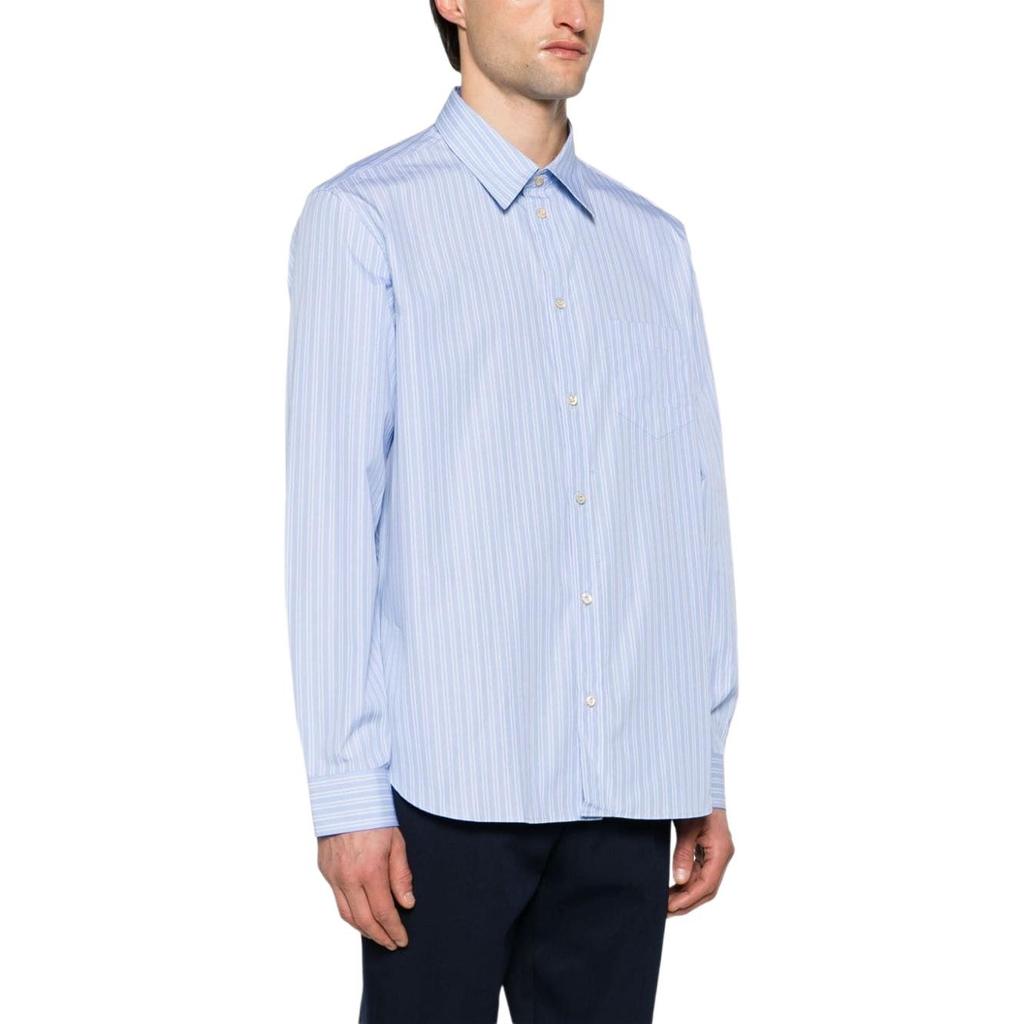 Gucci Striped Cotton Shirt With Pocket 'Blue White' Men's 703396-ZAI4C-4421