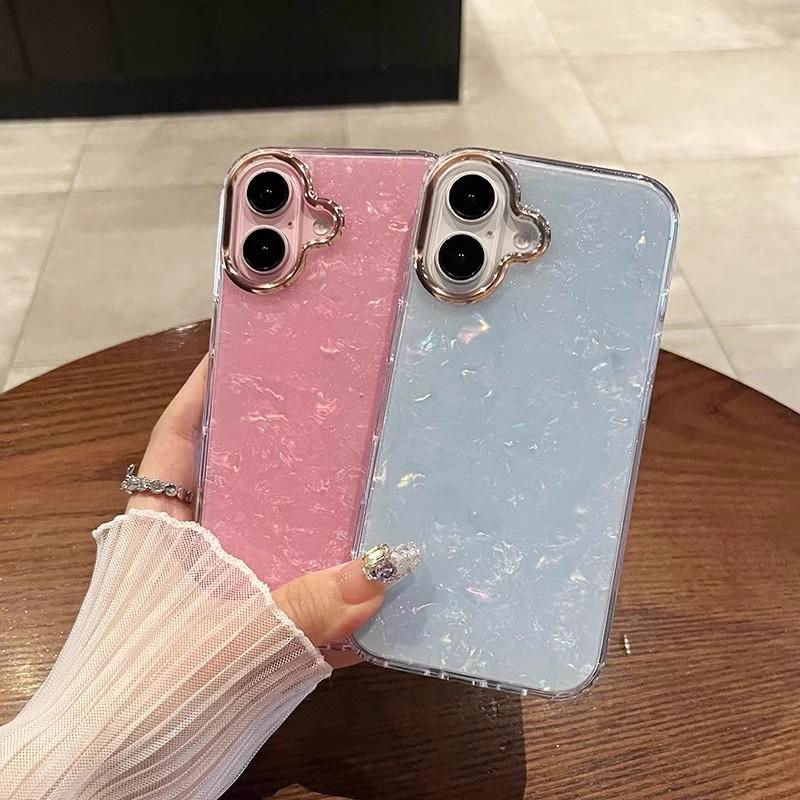 Fairy Dream Glitter Shell Pattern Applicable To IPhone16ProMax Apple 15 Mobile Phone Case Advanced Sensor Protection Case