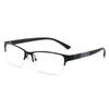 Blue Ray Blocking Anti-Blue Light Reading Glasses Eye Protection Half Frame Hyperopia Glasses Ultralight Metal Square Eyeglasses
