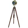 Handcrafted Floor Lamp 177.8 Cm with Antique Marine Finish, Tripod, Spot Light,