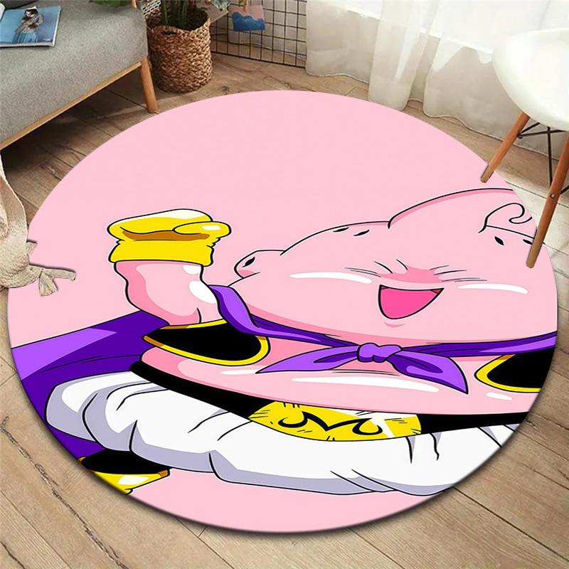 Majin Buu Round Area Rug Carpet Rug For Living Room Bedroom Sofa Playroom Decor Nonslip Floor Mat