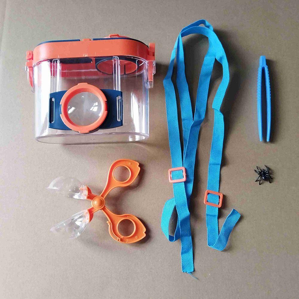 Пластиковый прибор для просмотра ошибок, двойная лупа, набор для наблюдения за насекомыми, принадлежности для обучения насекомым
