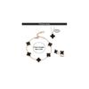 TOFBS Four-Leaf Clover Jewellery Set for Women Girls 18K Rose Gold Plated Stainless Steel Double-sided Four-Leaf Clover Pendant Necklace Stud Earrings