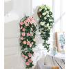 3Ft Artificial Rose Vine Hanging Plants Decoration Simulation Flower for Home Room Garden Wedding