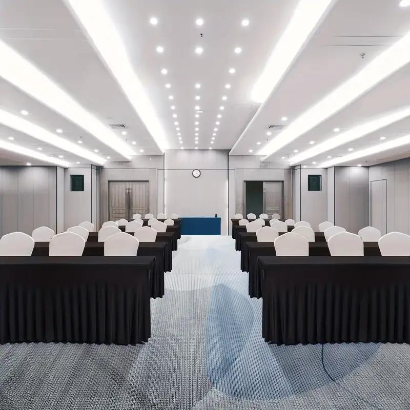 6 футов, прямоугольные юбки для стола, полиэстеровые накладки на стол, черная скатерть для 6-футового стола с юбкой, спандексовая крышка для стола