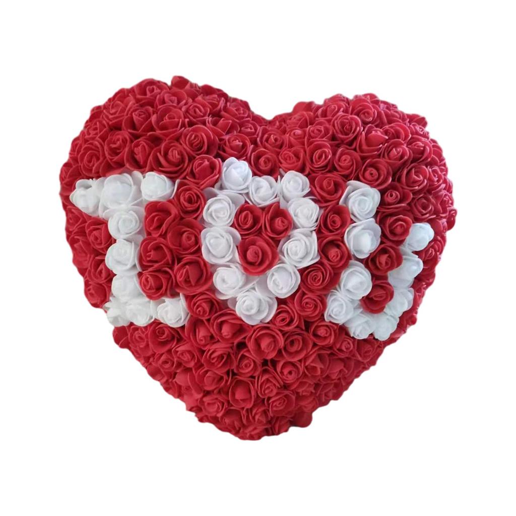 Heart Shaped Rose Flower Creative Preserved Flowers for Gift