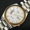 ПОДЛИННЫЕ ВИНТАЖНЫЕ МУЖСКИЕ ЧАСЫ SEIKO 5 AUTOMATIC 7009A ЯПОНИЯ С БЕЛЫМ ЦИФЕРБЛАТОМ a701680-5