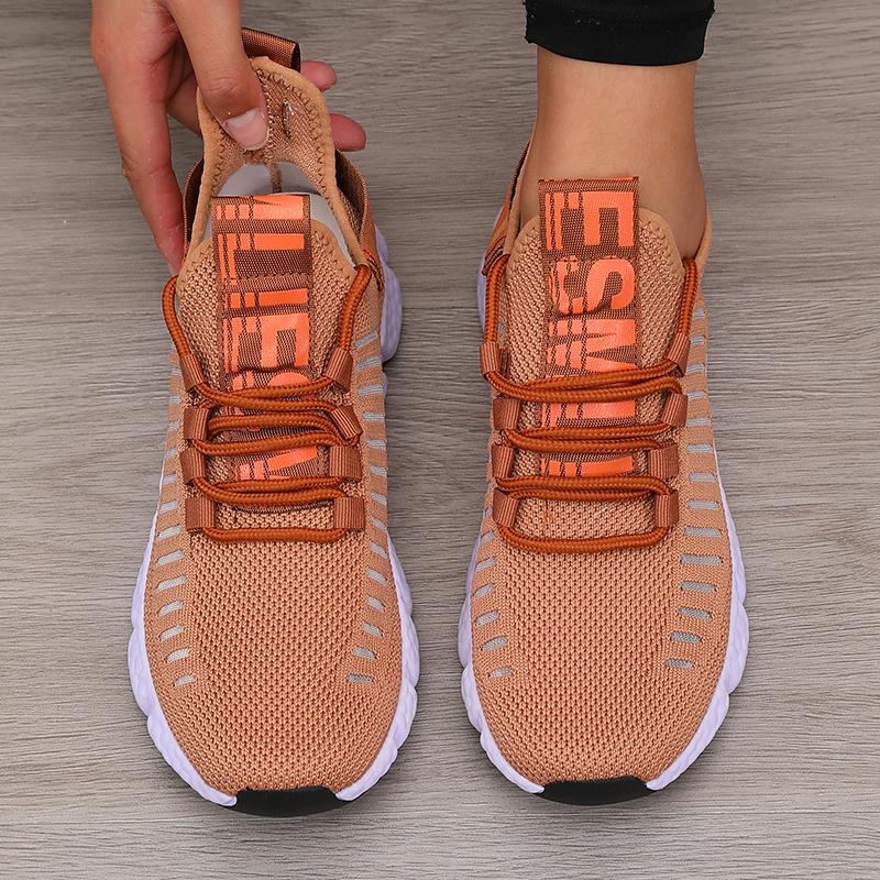 Women's Platform Sports Shoes with Fashionable Trendy Design Breathable Comfortable Shoes Outdoor Hiking Walking Casual Shoes