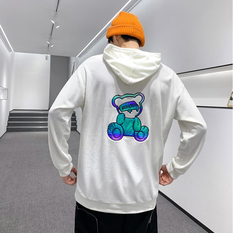 Unisex Casual Hoodie Long Sleeve Loose Sweatshirt Men Women Daily Wear Pullover Hooded Top