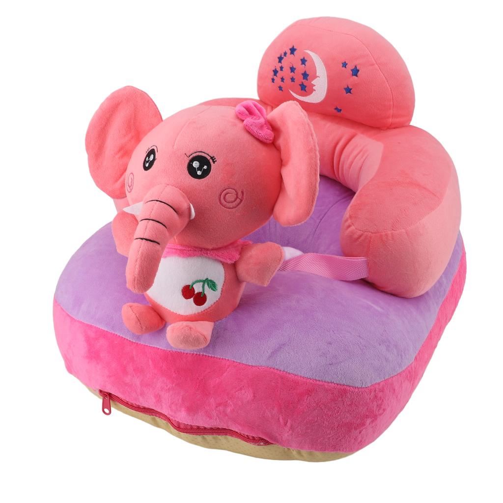 Cartoon Baby Support Seat Plush Adjustable Stable Children Learn Sitting Seat for Home Calf