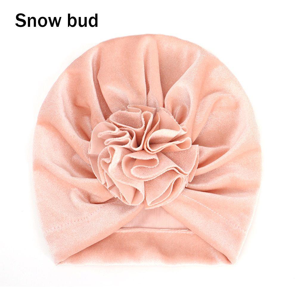Детские эластичные головные уборы с узлом, детские бархатные тюрбаны, детские повязки на голову, теплая шапочка-бини