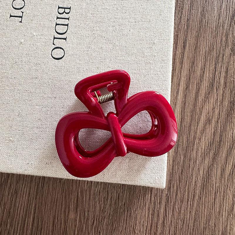 Французская красная коллекция! Большая ручка с буквами и золотой этикеткой, прическа на затылке, заколка в виде акулы, аксессуары для волос, головной убор, шпилька, коготь для волос