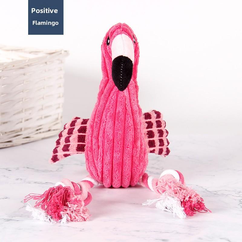 Pet Toys: Flamingo, Corn Fluff, Durable, Teething, Sound-making Toys, Pet Supplies