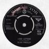 7-дюймовая пластинка ELVIS PRESLEY Love Letters RCA1526 RCA VICTOR 1966 UK Rock Б/у