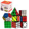 8 Piece Speed Cube Set 3x3 4x4x4 2x2 Magic Cube 3D 3D Puzzle Brain Puzzle Educational Toy Easy To Turn High Speed Rotation Competition Cube 6 Side