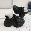 Dad Shoes Women's Spring and Autumn Platform Black Shoes Women's Sneaker New Spring Casual Shoes