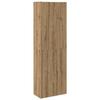 VidaXL Buffet haut chêne artisanal 60x32x190 cm bois d'ingénierie, buffet, meuble de rangement, armoire haute, armoire, 3318715