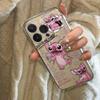 Мультяшный Стич Ангел Мороженое Космическая Ракушка для iPhone 14/15/16 Plus