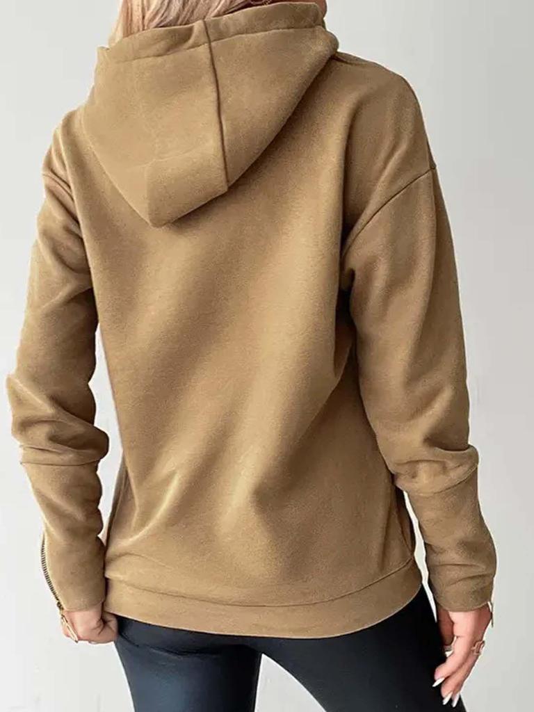 Повседневный свитшот с капюшоном 2025 года с меховым брелоком-помпоном для осени и зимы