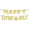 Индийская вечеринка Дивали Украшение для вечеринки Баннер Счастливый Дивали Алфавитный флаг