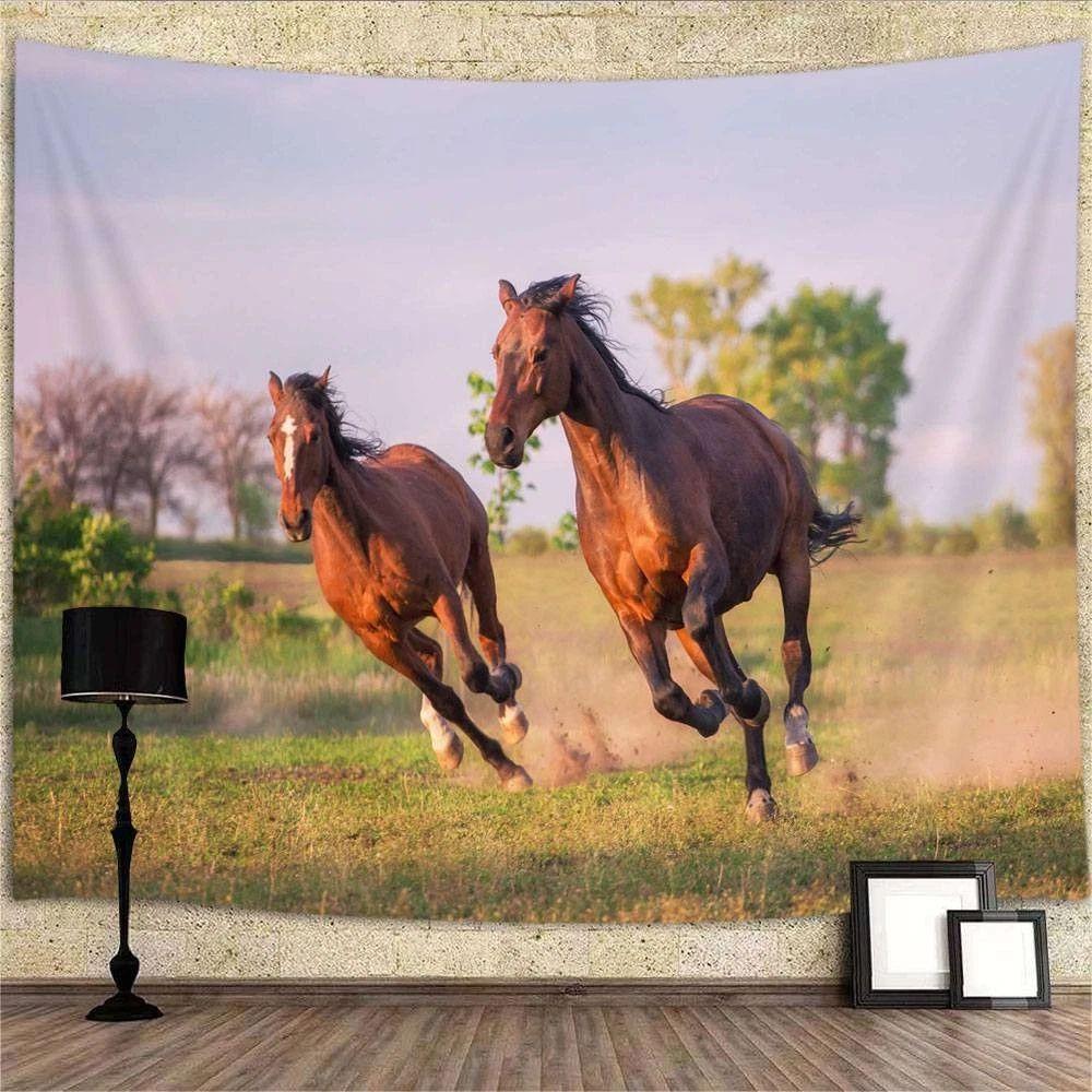 Tapestry Poster of Horses Running In the Wild