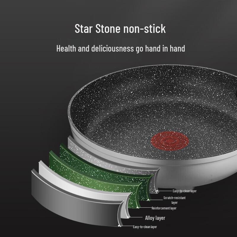 Сковорода SUPOR серии Star Stone, 26 см, с индикатором нагрева