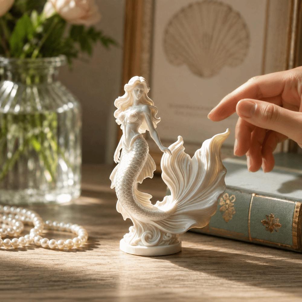 Изысканная 3D-печатная статуэтка русалки, скульптура, морская тематика, украшение для дома, фей, настольные украшения, офис
