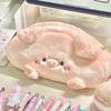 Kawaii Plush Pencil Case Cute Large Capacity Desktop Storage Pen Pouch Makeup Storage Bag Students School Stationery Supplies