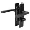 Алюминиевый замок для двери спальни Space Home Security Bedroom Handle Lock с ключами Screw Black