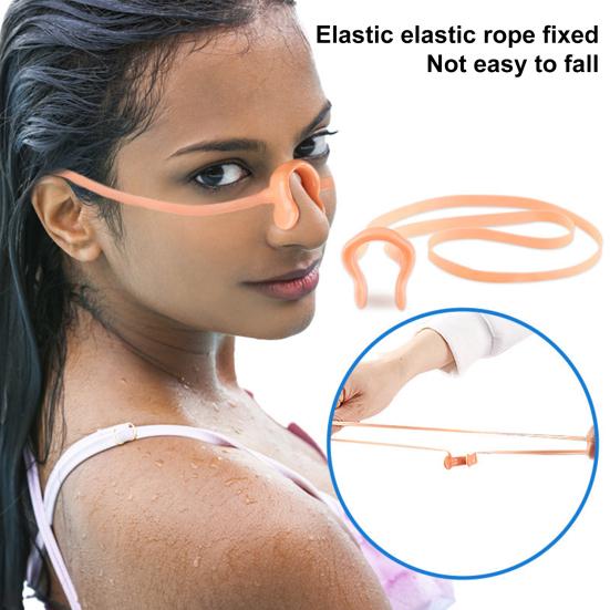 Унисекс-ремешок для носа, регулируемый зажим для дайвинга с ремешком, водонепроницаемый зажим для носа в бассейне для тренировок по плаванию