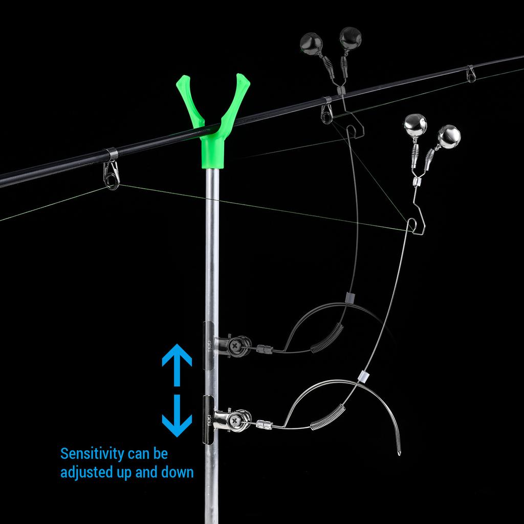 Сигнализатор поклевки для рыбалки из нержавеющей стали Ночная удочка Сигнализатор наживки с s