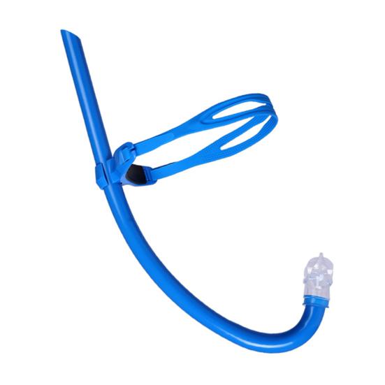 Трубка для обучения плаванию с трубкой для дайвинга, дыхательная трубка с оголовьем, жидкий силиконовый загубник, трубка для взрослых и детей